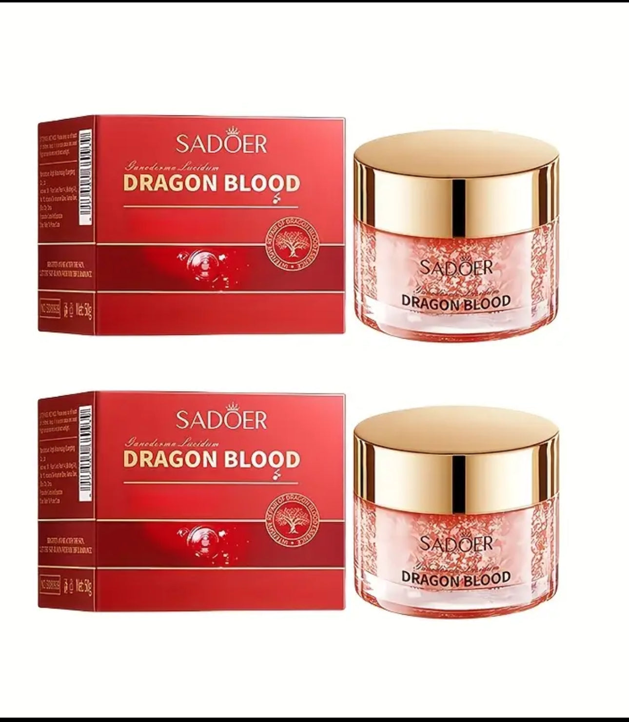 2pcs Sadoer Dragon Blood Anti-Aging Face Cream